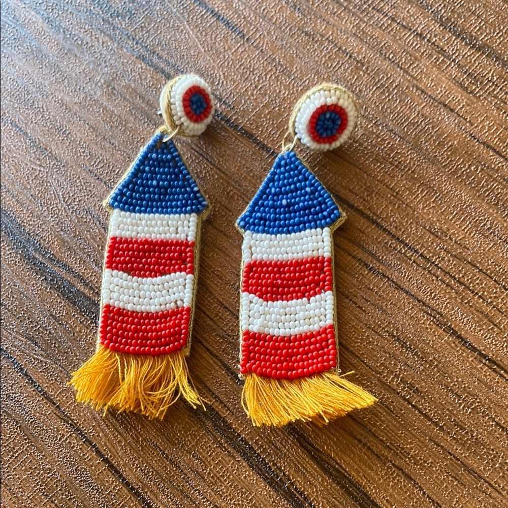 4th of July Firecracker Earrings
